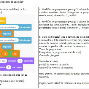 Consignes site demander deux nombres et calculer